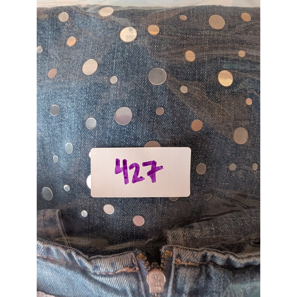 Zara Womens Blue Denim Mirror Mini Dress Medium Retro Glam Cowgirl Disco Party - Picture 12 of 12